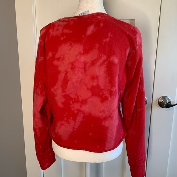 Champion Tie Dye Utah Cropped Sweatshirt Size Large - Picture 5 of 9